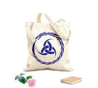 AILOONG Celtic Dragon Irish Infinity Circle Ireland Room Canvas Tote Bag 340g/m² thick fabric Replaces school bag