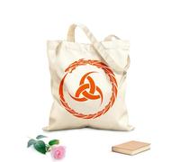 AILOONG Celtic Dragon Irish Infinity Circle Ireland Room Canvas Tote Bag 340g/m² thick fabric Replaces school bag
