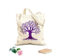 AILOONG celtic tree of life clipart celtic tree silhouette a yew of ross celtic tree Flat Tape Handle Tote Bag 340g/m² thick fabric Replaces school bag