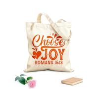 AILOONG Choose Joy Romans 1513 Reusable Shopper Bags 340g/m² thick fabric Foldable