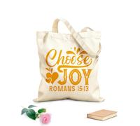 AILOONG Choose Joy Romans 1513 Reusable Shopper Bags 340g/m² thick fabric Foldable