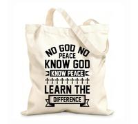 AILOONG christian bible proverbs Reusable Shopper Bags 12 oz thick fabric Foldable 31x36cm Medium