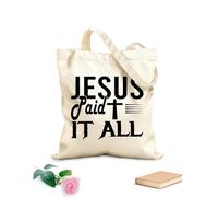 AILOONG christian bible proverbs Reusable Shopper Bags 12 oz thick fabric Foldable 35x40cm Large