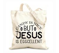 AILOONG christian easter design Reusable Shopper Bags 12 oz thick fabric Foldable 25x30cm Small