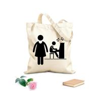 AILOONG Cotton Canvas Shopping Bag Coach Instructor Music Teacher Jobs Occupations 12 oz thick fabric Uses as a gift bag 35x40cm Large