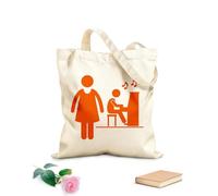 AILOONG Cotton Canvas Shopping Bag Coach Instructor Music Teacher Jobs Occupations 340g/m² thick fabric Uses as a gift bag