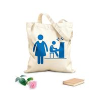 AILOONG Cotton Canvas Shopping Bag Coach Instructor Music Teacher Jobs Occupations 340g/m² thick fabric Uses as a gift bag