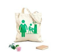 AILOONG Cotton Canvas Shopping Bag Coach Instructor Music Teacher Jobs Occupations 340g/m² thick fabric Uses as a gift bag