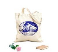 AILOONG Cotton Canvas Shopping Bag Kraken Tentacles Shipwreck Giant Octopus Home 340g/m² thick fabric Uses as a gift bag