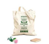 AILOONG Cotton Canvas Shopping Bag Mutual assistance in the workplace. Mutual respect, teamwork, and friendship. 340g/m² thick fabric Uses as a gift bag