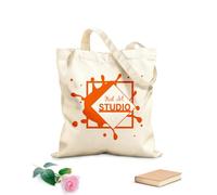 AILOONG Cotton Canvas Shopping Bag Nails Studio Polish Manicure Beauty Salon 340g/m² thick fabric Uses as a gift bag