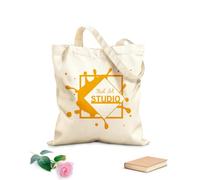 AILOONG Cotton Canvas Shopping Bag Nails Studio Polish Manicure Beauty Salon 340g/m² thick fabric Uses as a gift bag