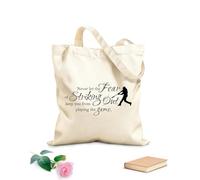 AILOONG Cotton Canvas Shopping Bag Never let The Fear of Striking Out Keep You from Playing The Game. 340g/m² thick fabric Uses as a gift bag