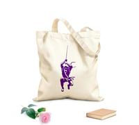 AILOONG Cotton Canvas Shopping Bag Ninja Japanese Warrior Hitman Shadow 340g/m² thick fabric Uses as a gift bag