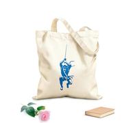 AILOONG Cotton Canvas Shopping Bag Ninja Japanese Warrior Hitman Shadow 340g/m² thick fabric Uses as a gift bag