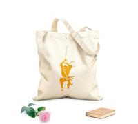 AILOONG Cotton Canvas Shopping Bag Ninja Japanese Warrior Hitman Shadow 340g/m² thick fabric Uses as a gift bag