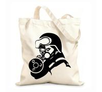 AILOONG Cotton Canvas Shopping Bag Sniper Warrior Military Soldier 12 oz thick fabric Uses as a gift bag 25x30cm Small