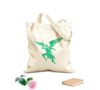 AILOONG Cotton Canvas Shopping Bag Spartan Legionary Warrior With Wings Sword 340g/m² thick fabric Uses as a gift bag