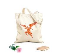 AILOONG Cotton Canvas Shopping Bag Spartan Legionary Warrior With Wings Sword 340g/m² thick fabric Uses as a gift bag