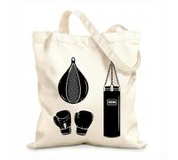AILOONG Cotton Canvas Shopping Bag Sport Attributes Boxing Pear Glove 12 oz thick fabric Uses as a gift bag 35x40cm Large