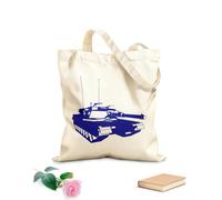 AILOONG Cotton Canvas Shopping Bag Tank Military War Boys Children's 340g/m² thick fabric Uses as a gift bag