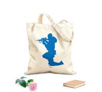 AILOONG Cotton Canvas Shopping Bag Warrior Special Forces Sniper Weapons 340g/m² thick fabric Uses as a gift bag