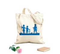 AILOONG Cotton Canvas Shopping Bag Warriors Weapon Boys War Military 340g/m² thick fabric Uses as a gift bag
