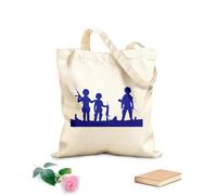 AILOONG Cotton Canvas Shopping Bag Warriors Weapon Boys War Military 340g/m² thick fabric Uses as a gift bag