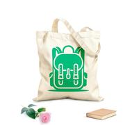 AILOONG Cotton Canvas Shoulder Bags Artistic School Bag Silhouette With White 340g/m² thick fabric Uses as a tool bag