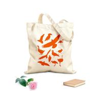 AILOONG Cotton Canvas Shoulder Bags Birds 340g/m² thick fabric Uses as a tool bag