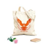 AILOONG Cotton Canvas Shoulder Bags Majestic Black Eagle 340g/m² thick fabric Uses as a tool bag