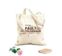 AILOONG Cotton Canvas Shoulder Bags Word Cloud Fault Tolerance 340g/m² thick fabric Uses as a tool bag