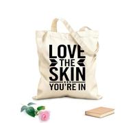 AILOONG Cotton Canvas Shoulder Bags You Are Your Greatest Priority Make 12 oz thick fabric Uses as a tool bag 25x30cm Small