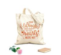 AILOONG Cotton Canvas Shoulder Bags Your Wings Were Ready Inspirational Quotes 340g/m² thick fabric Uses as a tool bag