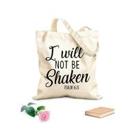 AILOONG Cotton Canvas Women's Bags 12 oz thick fabric i will not be shaken Skin-friendly material 31x36cm Medium