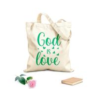 AILOONG Cotton Canvas Women's Bags 340g/m² thick fabric god is love Skin-friendly material