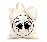 AILOONG Cotton Canvas Women's Bags Constellation celestial astrology mysterious space p iction future zodiac Ophiuchus 12 oz thick fabric Skin-friendly material 25x30cm Small