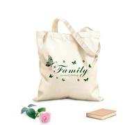 AILOONG Cotton Canvas Women's Bags Family is Everything 340g/m² thick fabric Skin-friendly material