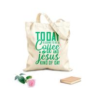 AILOONG Cotton Canvas Women's Bags gift jesus funny god gift design 340g/m² thick fabric Skin-friendly material