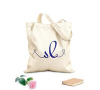 AILOONG Cotton Canvas Women's Bags sl initial wedding monogram calligraphy hand drawn lettering and l love logo design 340g/m² thick fabric Skin-friendly material