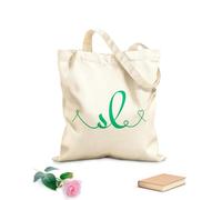 AILOONG Cotton Canvas Women's Bags sl initial wedding monogram calligraphy hand drawn lettering and l love logo design 340g/m² thick fabric Skin-friendly material