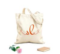 AILOONG Cotton Canvas Women's Bags sl initial wedding monogram calligraphy hand drawn lettering and l love logo design 340g/m² thick fabric Skin-friendly material