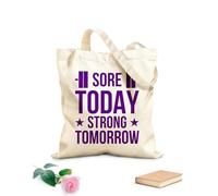 AILOONG Cotton Canvas Women's Bags sore today strong tomorrow typography perfect 340g/m² thick fabric Skin-friendly material