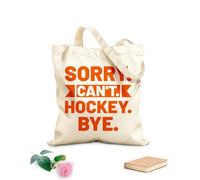 AILOONG Cotton Canvas Women's Bags sorry can't hockey bye 340g/m² thick fabric Skin-friendly material