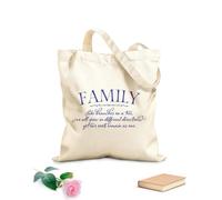 AILOONG Customizable pattern canvas bags Family Like Branches on a Tree we All Grow in Different Directions Yet Our Roots Remain as one Pure 340g/m² thick fabric Matches clothing