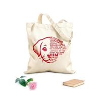 AILOONG Customizable pattern canvas bags he is your friend your partner your defender your labrador retriever 340g/m² thick fabric Matches clothing