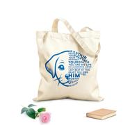 AILOONG Customizable pattern canvas bags he is your friend your partner your defender your labrador retriever 340g/m² thick fabric Matches clothing