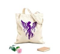 AILOONG Customizable pattern canvas bags heavenly aura angel wings emblem celestial serenity angel logo 340g/m² thick fabric Matches clothing