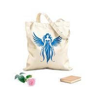AILOONG Customizable pattern canvas bags heavenly guardian angelic emblem seraphic elegance angel wings 340g/m² thick fabric Matches clothing