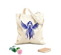 AILOONG Customizable pattern canvas bags heavenly guardian angelic emblem seraphic elegance angel wings 340g/m² thick fabric Matches clothing
